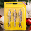 TRUSCEND Easy Catch Swimmax, Magic Noisy Turbulent Wiggling and Vibrating Actions for More Bites, Segmented Swimbait Jointed by Dyneema Strongest Fiber,Lifelike Fishing Lures for Relax Family Fishing [WM]