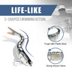 TRUSCEND Easy Catch Swimmax, Magic Noisy Turbulent Wiggling and Vibrating Actions for More Bites, Segmented Swimbait Jointed by Dyneema Strongest Fiber,Lifelike Fishing Lures for Relax Family Fishing [WM]
