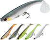 TRUSCEND Easy Catch Shadtale na may BKK Hooks, Natatanging Vibrating Swim at Trembly Jigging Action para sa Mas Maraming Kagat, Kamangha-manghang Soft Fishing Lures para sa Bass, Trout, Crappie, Dapat Mayroon para sa Family Fishing [WM]