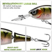 TRUSCEND Easy Catch SwimMax na may BKK Hooks, Mahiwagang Maingay na Paggalaw at Panginginig para sa Mas Maraming Kagat, Parang Totoong Pang-akit sa Pangingisda para sa Bass, Trout, Walleye, Crappie, Pinakamatibay na Dyneema Fiber Jointed Swimbait [WM]