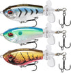PoPobait Topwater Bassköder Plopper-Köder | Doppeltes Blatt