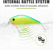 TRUSCEND Shallow or Deep Diving Crankbait na may BKK Hooks, Wobble Fishing Lures para sa Bass Trout Crappie Walleye, Sinking Lipless Vibe Crank Bait para sa Bass Pike, Amazing Swimbait para sa Family Fishing [WM]（副本）