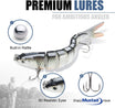 TRUSCEND Swimmax Fishing Lure na may BKK Hook, Madaling Makahuli: Umiindayog, Umiindayog, Gumagawa ng Ingay, Matibay na Dyneema Fiber Jointed Swimbait para sa Bass, Trout, Crappie, Tamang-tama para sa Family Fishing [WM]