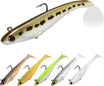 TRUSCEND Easy Catch Shadtale na may BKK Hooks, Natatanging Vibrating Swim at Trembly Jigging Action para sa Mas Maraming Kagat, Kamangha-manghang Soft Fishing Lures para sa Bass, Trout, Crappie, Mahalaga para sa Family Fishing [WM]