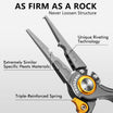 TRUSCEND Fishing Pliers, Lockable Handy Fishing Gear na may Makabagong Ergonomical Handle, Corrosion Saltwater Resistant Teflon Coated Fishing Tool, Multi-Function Fishing Plier na may Mo-V Cutter [WM]