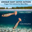 TRUSCEND Easy Catch Shadtale na may BKK Hooks, Natatanging Vibrating Swim at Trembly Jigging Action para sa Mas Maraming Kagat, Kamangha-manghang Soft Fishing Lures para sa Bass Trout Crappie, Dapat-mayroon para sa Family Fishing [WM]