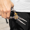 TRUSCEND Fishing Pliers, Lockable Handy Fishing Gear na may Makabagong Ergonomical Handle, Corrosion Saltwater Resistant Teflon Coated Fishing Tool, Multi-Function Fishing Plier na may Mo-V Cutter [WM]