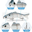 TRUSCEND Easy Catch Swimmax, Magic Noisy Turbulent Wiggling at Vibrating na Aksyon para Mas Maraming Kagat, Segmented Swimbait na Pinagdikit ng Dyneema Strongest Fiber, Parang Tunay na Pang-akit sa Pangingisda para sa Family Fishing [WM]