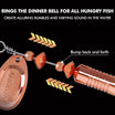 TRUSCEND Panglangoy o Pangjigging na Pangingisda na may Two-Way Spinning Spoons System, Rooster Tail Fishing Lures na may Flash Copper Body at Talim Tubig-Tabang at Tubig-Alat na Pain para sa Bass Walleye Trout [WM]