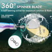 TRUSCEND Swimming o Jigging Fishing Spinners na may Two-Way Spinning Spoons System, Trout Spinner Fishing Lures na may Flash Copper Body at Blade para sa Freshwater at Saltwater Blade Bait para sa Bass Walleye [WM]