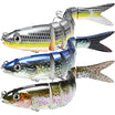 TRUSCEND Easy Catch Swimmax, Magic Noisy Turbulent Wiggling at Vibrating Actions para sa Maraming Kagat, Segmented Swimbait na Pinagdikit ng Dyneema Strongest Fiber, Parang Tunay na Fishing Lures para sa Relax Family Fishing [WM]
