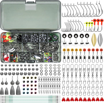 TRUSCEND Fishing Lures & Tackle Kit Worth Ever Penny, Selected Fishing Kit for Starter Freshwater Saltwater, Economic/Giftable/Premium Fishing Gear Set Available, for Family