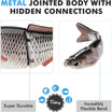 TRUSCEND Easy Catch Swimmax, Mahiwagang Maingay, Nakakagulo at Umuuga na Galaw para sa Mas Maraming Kagat, Segmented Swimbait na Pinagsama ng Dyneema Strongest Fiber, Parang Tunay na Pang-akit sa Pangingisda para sa Pangingisda ng Pamilya [WM]