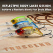 TRUSCEND Easy Catch SwimMax na may BKK Hooks, Magic Noisy Wiggling at Vibrating Actions para sa Maraming Kagat, Parang Tunay na Pang-akit sa Pangisda para sa Bass Trout Walleye Crappie, Pinakamatibay na Dyneema Fiber Jointed Swimbait [WM]