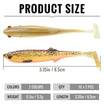 Mga Pain sa Pangingisda na May Malambot na Buntot na Pininturahan ng Kamay | 2.55"/3.35" 0.08oz | 20 piraso/24 piraso