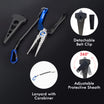 TRUSCEND Lockable Fishing Pliers na may High Tungsten Cutter, Innovative Ergonomic Handy Handle, Saltwater Corrosion Resistant Teflon Coated Fishing Tool, Super Light Multi-Function Fishing Gifts [WM]
