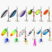 [12Pcs] Rooster Tail Spinnerbaits Fishing Lures