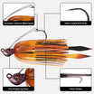 Titanium Weed Guard Swim Jig na may BKK Hook na may Teflon Coating