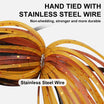 Titanium Weed Guard Swim Jig na may BKK Hook na may Teflon Coating
