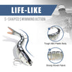 Swimmax Fishing Lure | Eight-Segmented | BKK Hook |  Easy Catch | Rattling with Noise | Heavy-Duty Dyneema Fiber Joint | Jointed Swimbait for Bass & Trout & Crappie