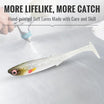 Hand-Painted Soft Paddle Tail Fishing Lures | 12pcs