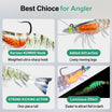 Pre-Rigged Soft Fishing Lures | BKK Hook | Easy Catch |  Tear-Resistant TPE | Shrimp & Crayfish Swimbaits | Freshwater Saltwater Baits  | For Bass & Trout &Walleye &Pike