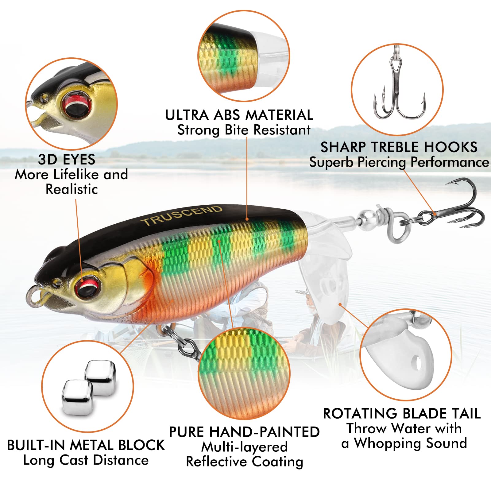 Topwater Revenge Plopper Lure Single Blade – Truscend Fishing