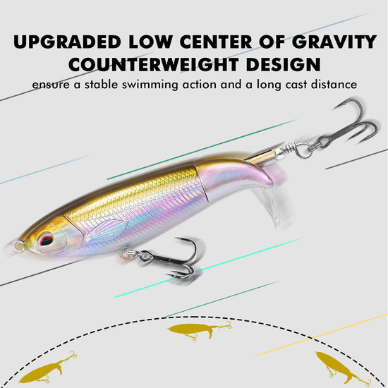 Topwater Fishing Lure Minnow Revenge Plopper Lure – Truscend Fishing