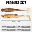 Hand-Painted Soft Paddle Tail Fishing Lures | 10pcs