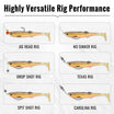 Hand-Painted Soft Paddle Tail Fishing Lures | 10pcs