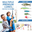 Fishing Lure Making Kit with Tackle Box -340pcs