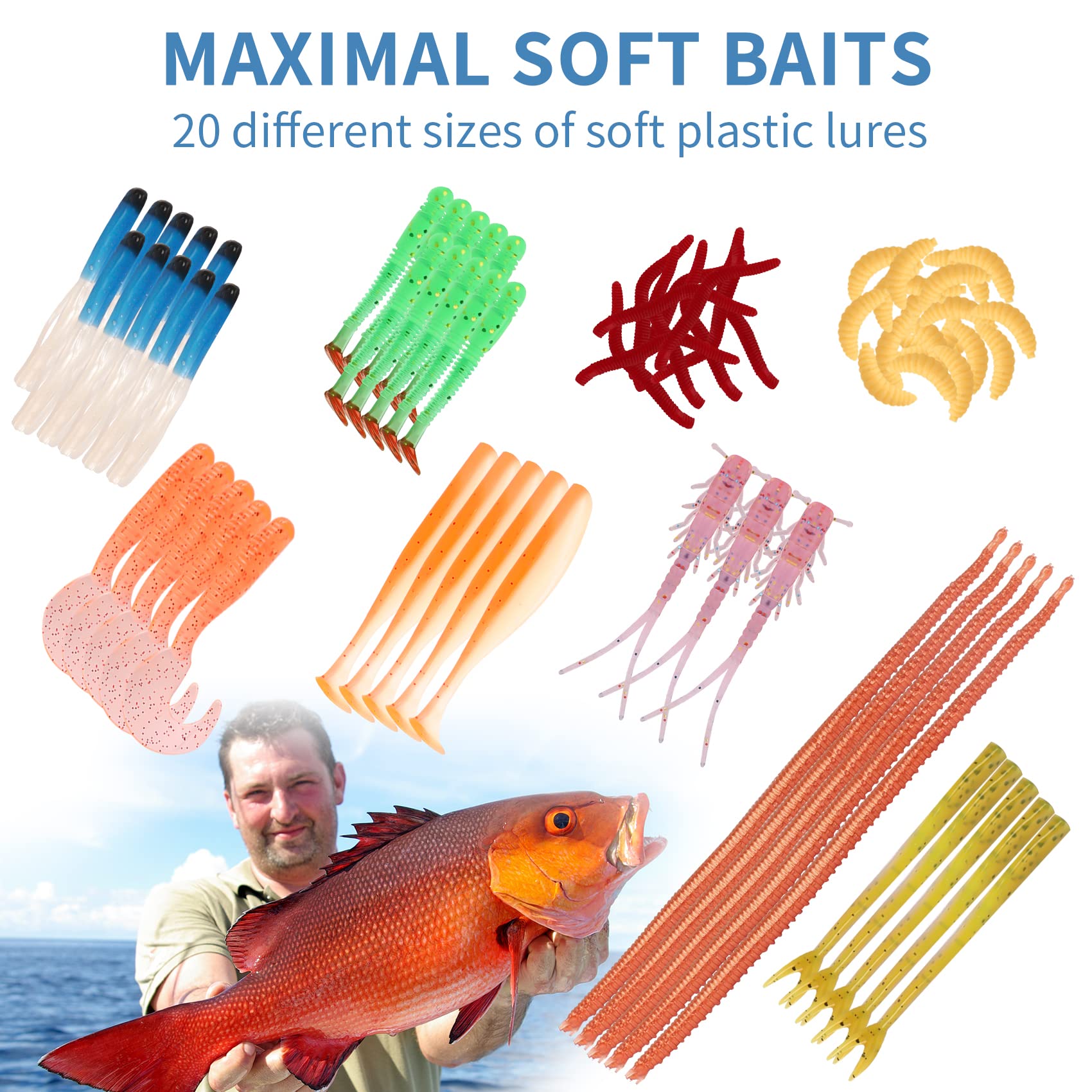 Fishing Lure Making Kit with Tackle Box -340pcs – Truscend Fishing