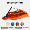 Swim Jig na may Titanium Weed Guard at Teflon-Coated na Kawil ng BKK
