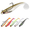 Shadtale Soft Fishing Lures | BKK Hooks | Paddle Tail Swimbait | For Bass & Trout & Crappie & Walleye