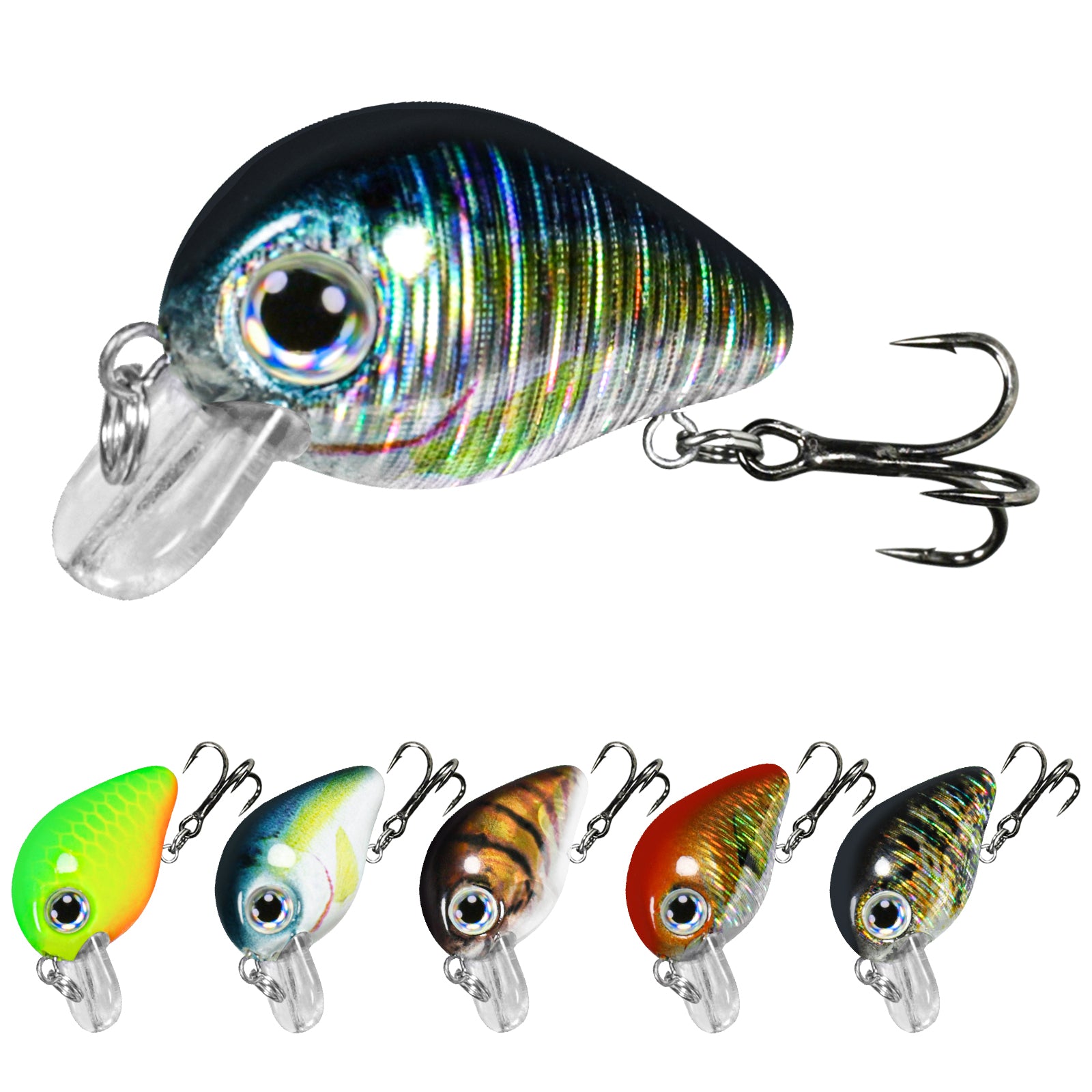 [6PCS] TRUSCEND Smallest Jointed Swimbaits
