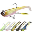 Shadtale Soft Fishing Lures | BKK Hooks | Paddle Tail Swimbait  | For Bass & Trout & Crappie & Walleye