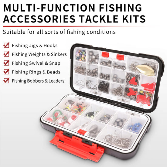 decoration fishing tackle boxes for wreaths Fishing Lures Accessories Kit with Tackle Box