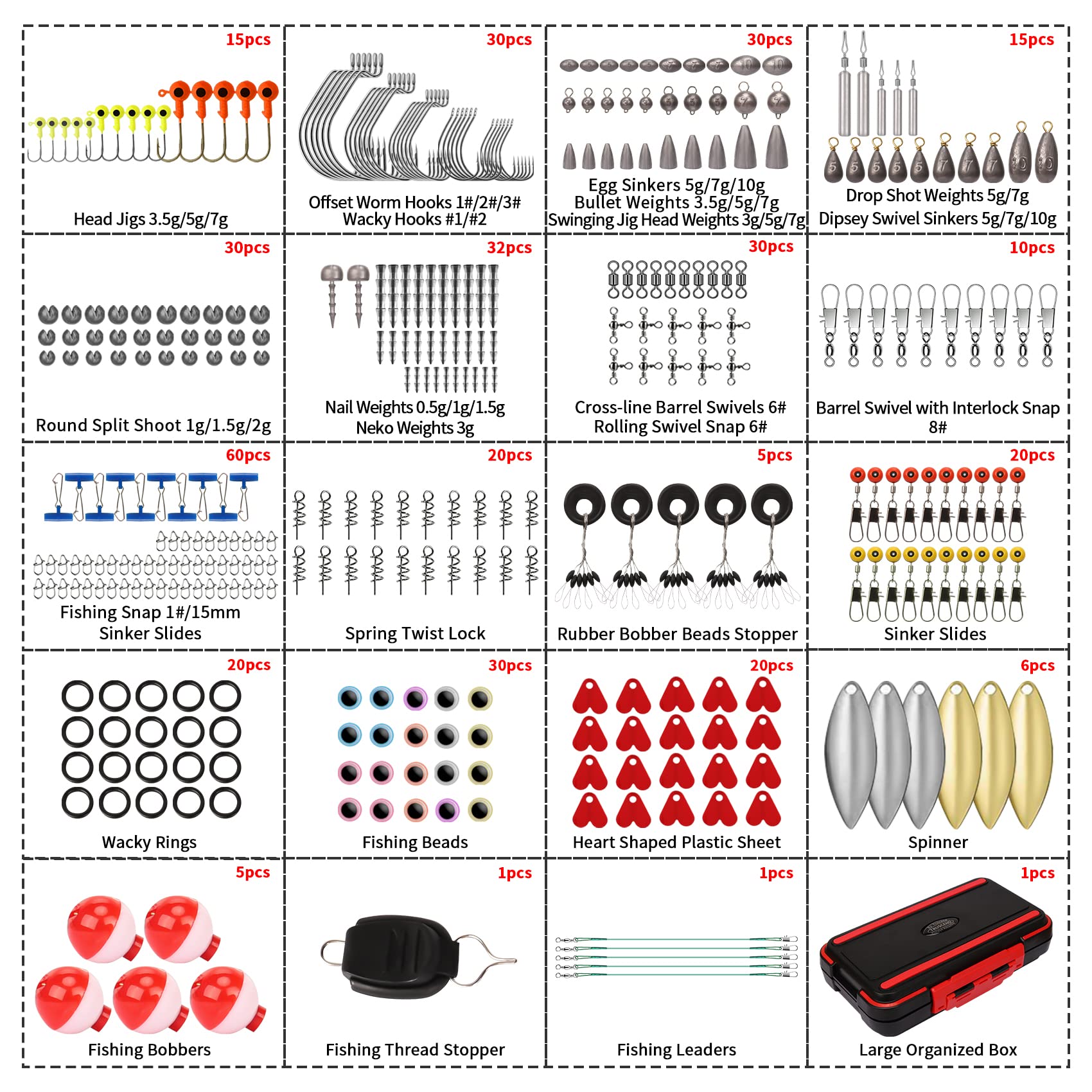 boss fishing tackle accessories Fishing Lures Accessories Kit with Tackle Box