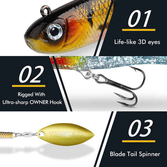 Soft Bait Spinner Tail Swimbait