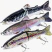 2 Segment Fishing lure shaped like a fish with two BBK hooks - Truscend Fishing