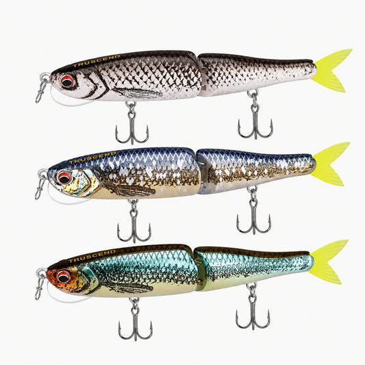 TRUSCEND Glide Bait Swimbait Lure Vertical Tongue - Truscend Fishing