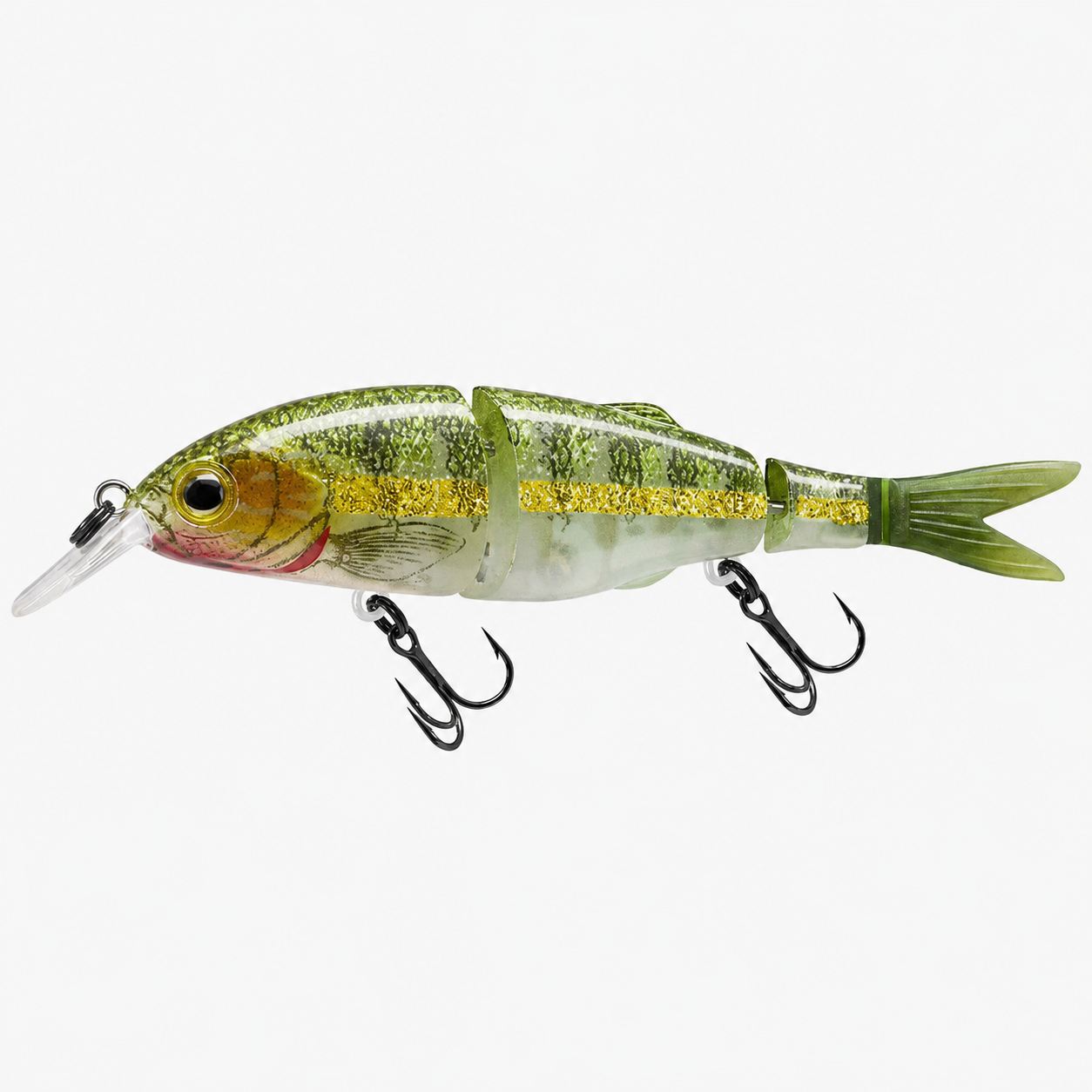 Three-Segmented Fishing Lure Soft Tail Jointed Swimbait
