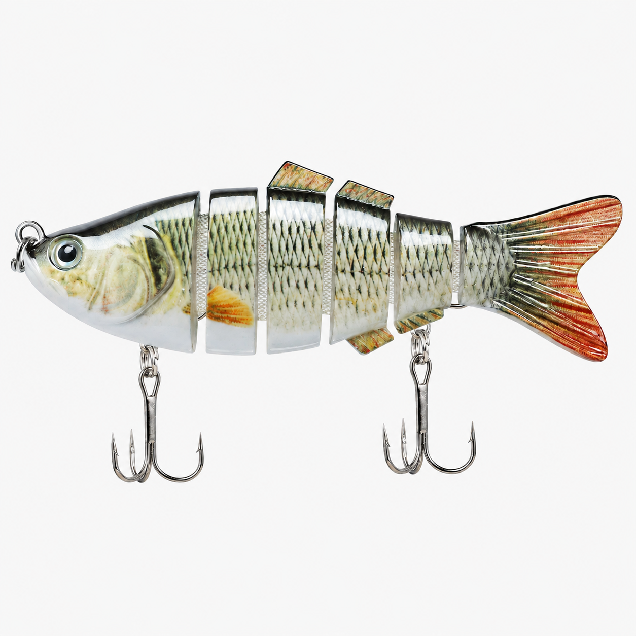 6 jointed section fishing lure 6th Sense Trace 6" Fast Sinking Swimbait Each one comes with super sharp black nickel hooks Vintage CREEK CHUB Pikie Fishing
