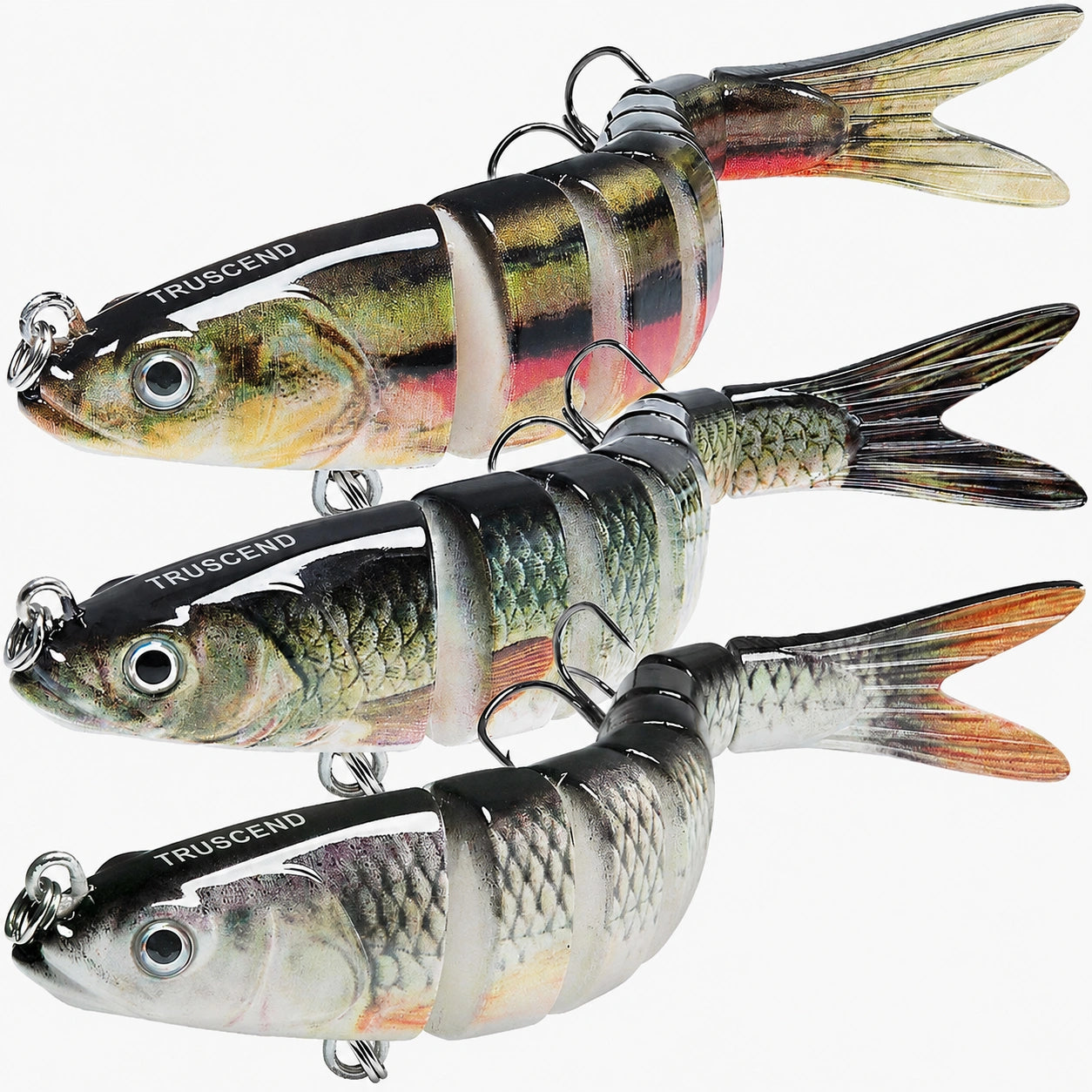 Swimmax Fishing Lure | Eight-Segmented | BKK Hook | Easy Catch | Rattling with Noise | Heavy-Duty Dyneema Fiber Joint