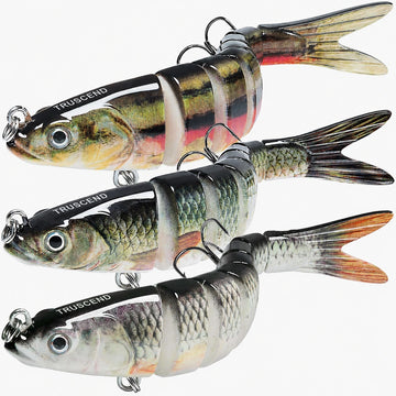 Swimmax Fishing Lure | Eight-Segmented | BKK Hook | Easy Catch | Rattling with Noise | Heavy-Duty Dyneema Fiber Joint