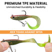 TRUSCEND Duramax Pre-Rigged TPE Soft Swimbait Fishing Lures with BKK Hooks