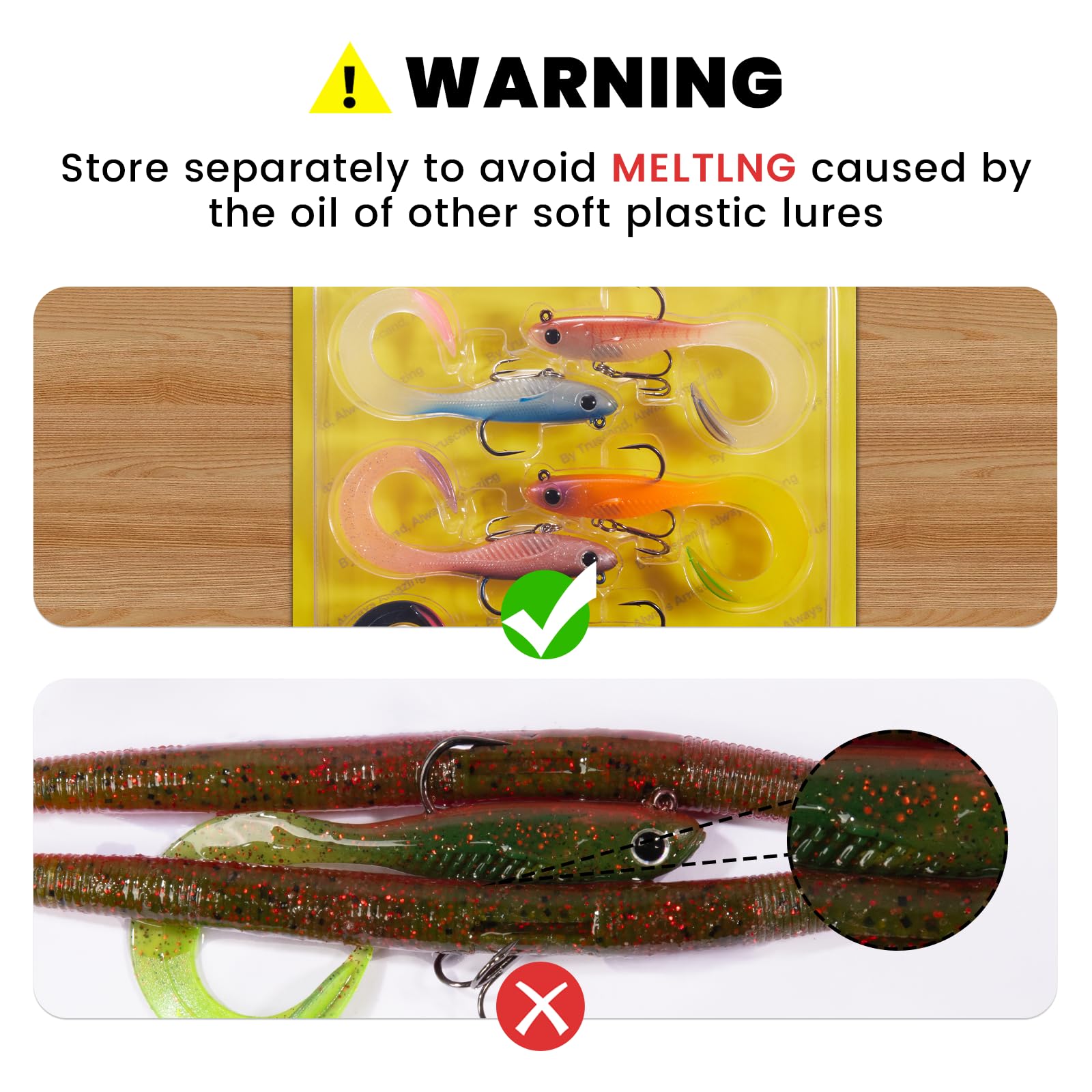 TRUSCEND Duramax Pre-Rigged TPE Soft Swimbait Fishing Lures with BKK Hooks C-2.5
