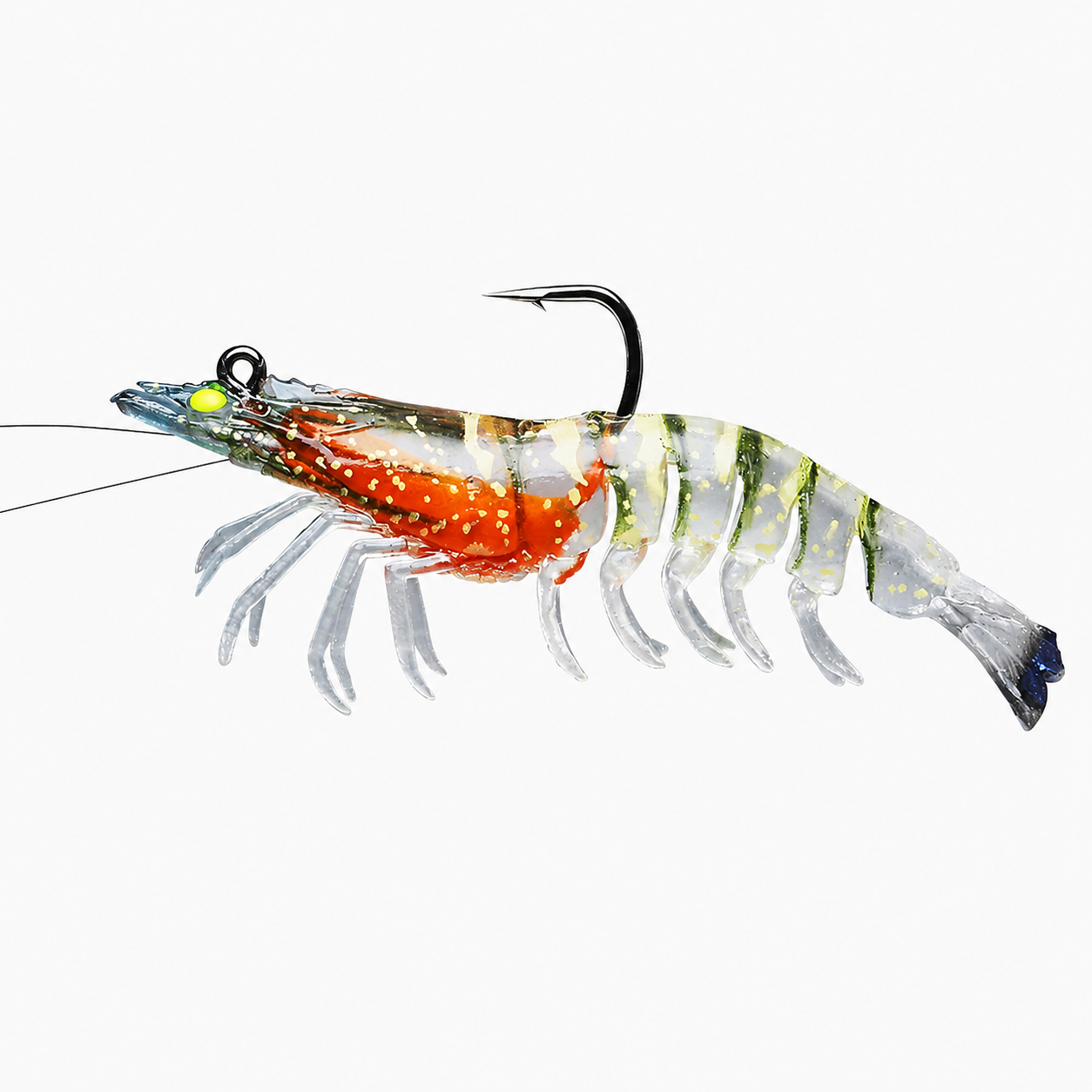 5pcs pack professional simulate shrimp fishing lures for catch fish Got-cha Pro offering natural Pre-Rigged Soft Fishing Lures |