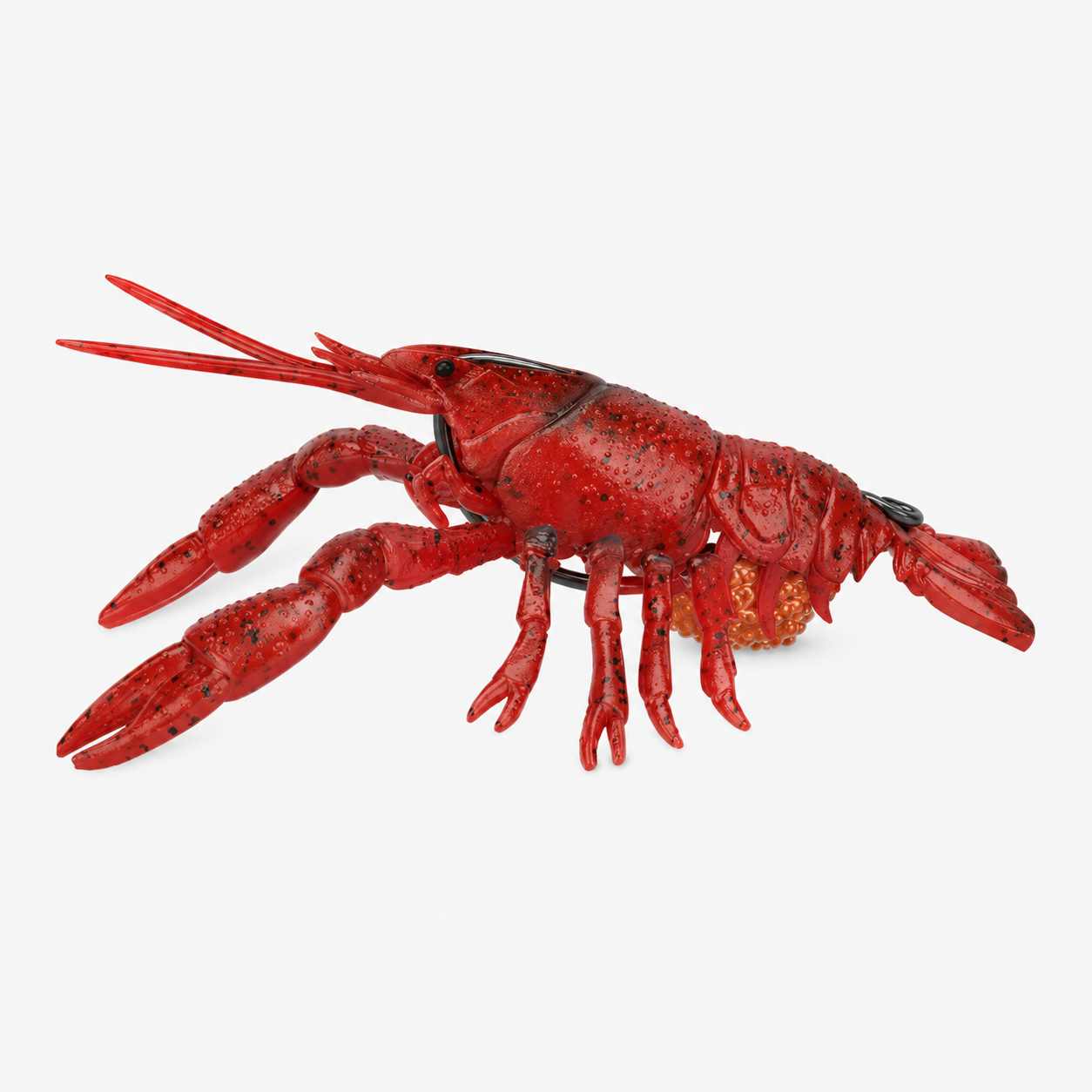 crayfish fishing lure 2.5in/6.3cm / 3pcs Duramax Dark Color Pre-Rigged Soft Swimbaits with BKK Hooks for Bass 4 Pack 27in Sand Maori The ultra Color:Orange Swirl