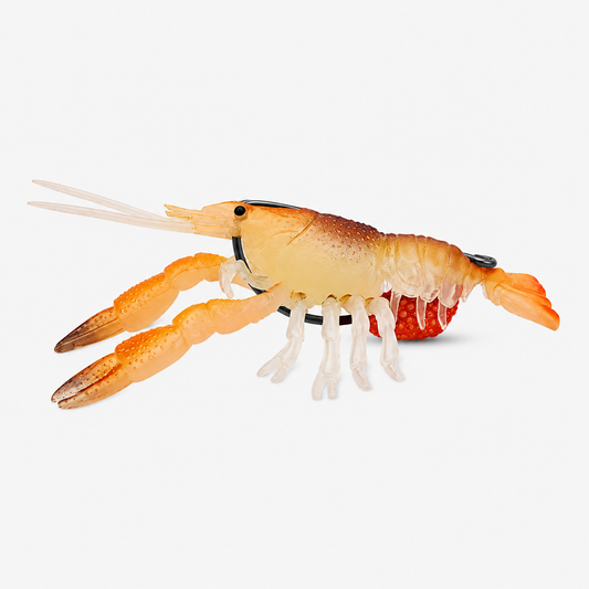 Duramax Pre-Rigged Soft Fishing Lures | BKK Hook | Light Color | Balanced Action   | Tear-Resistant TPE | Crayfish Swimbaits | Freshwater Saltwater Baits  | for Bass & Trout & Walleye & Pike